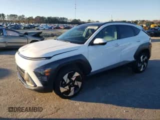 2024 Hyundai Kona Limited с VIN KM8HECA31RU068923, выставлен на аукционе Copart как лот 84469354 с пробегом 9 242 миль миль и Списание • Salvage title. История ставок и продаж доступна на DreamBid. Изображение 1.