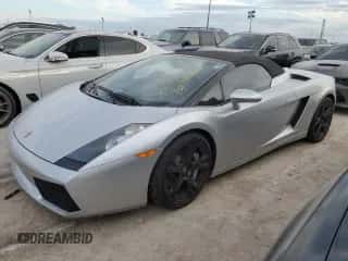 2007 Lamborghini Gallardo with VIN ZHWGU22T57LA05137, listed as a Copart auction lot 76275354 with Not provided miles and Salvage title. Bid and sale history available at DreamBid. Image 1.