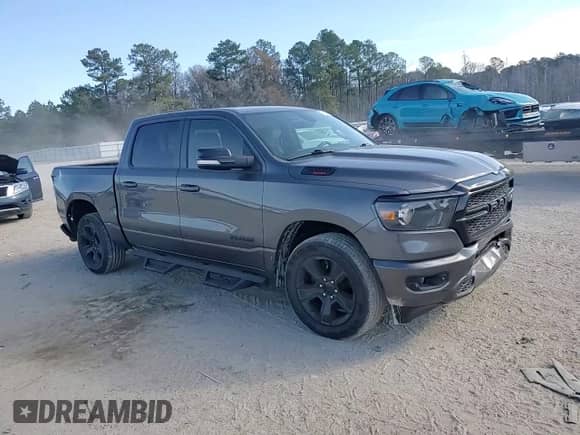2021 Ram 1500 Big Horn with VIN 1C6RREFM6MN834438, listed as a Copart auction lot 43195865 with 42,010 mi miles and Salvage title. Bid and sale history available at DreamBid. Image 10.