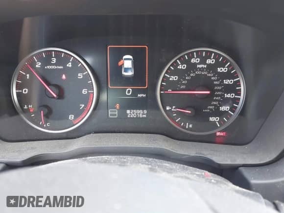 2022 Subaru WRX with VIN JF1VBAA68N9007537, listed as a IAAI auction lot 42320771 with 22,016 mi miles and . Bid and sale history available at DreamBid. Image 7.