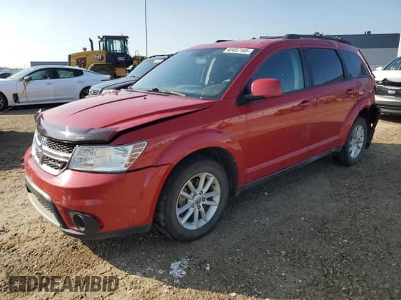 2015 Dodge Journey SXT z VIN 3C4PDCCBXFT753046, wystawiony jako Copart lot #65457165 z przebiegiem 164 763 mil mil oraz Szkoda całkowita • Salvage title. Historia ofert i sprzedaży dostępna na DreamBid. Obrazek 1.