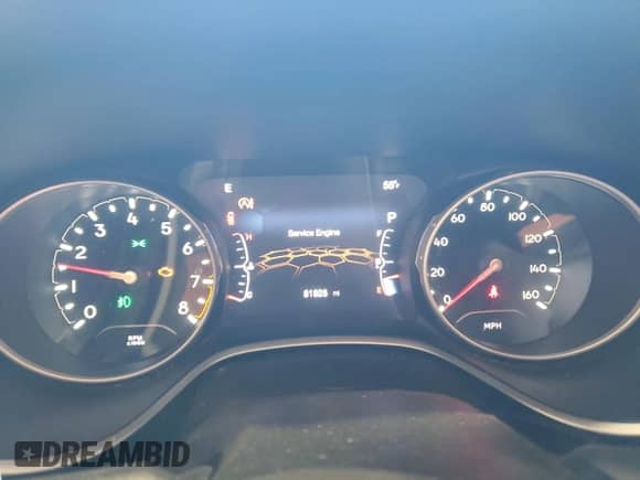 2021 Jeep Compass Latitude z VIN 3C4NJDBB4MT530098, wystawiony jako Copart lot #87050205 z przebiegiem 81 828 mil mil oraz Szkoda całkowita • Salvage title. Historia ofert i sprzedaży dostępna na DreamBid. Obrazek 9.