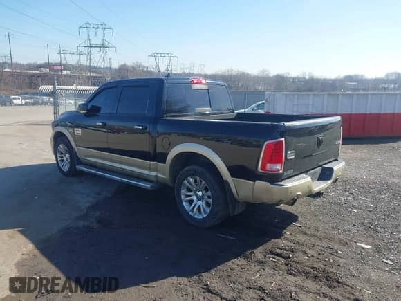 2014 Ram 1500 Longhorn with VIN 1C6RR7PT9ES171466, listed as a IAAI auction lot 41837833 with 179,098 mi miles and . Bid and sale history available at DreamBid. Image 3.