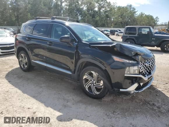 2021 Hyundai Santa Fe SEL z VIN 5NMS24AJ9MH316455, wystawiony jako Copart lot #82165045 z przebiegiem 46 870 mil mil oraz Nie do naprawy • Non repairable. Historia ofert i sprzedaży dostępna na DreamBid. Obrazek 4.