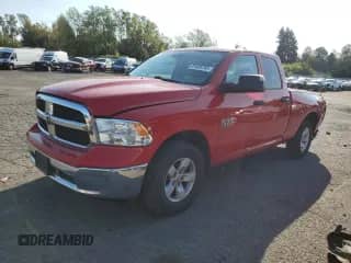 2020 Ram 1500 Tradesman with VIN 1C6RR7FG9LS144902, listed as a Copart auction lot 81635745 with 68,218 mi miles and Salvage title. Bid and sale history available at DreamBid. Image 1.