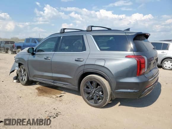 2024 Hyundai Palisade XRT with VIN KM8R3DGE7RU736927, listed as a Copart auction lot 80652495 with 25,295 mi miles and Salvage title. Bid and sale history available at DreamBid. Image 2.