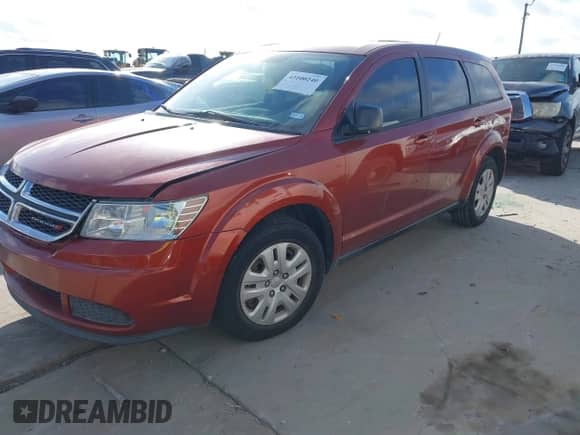 2014 Dodge Journey American Value with VIN 3C4PDCAB3ET192464, listed as a IAAI auction lot 43100240 with 158,792 mi miles and . Bid and sale history available at DreamBid. Image 2.