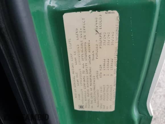 1992 Chevrolet S-10 с VIN 1GCCT19Z9N8134235, выставлен на аукционе Copart как лот 81630954 с пробегом 77 727 миль миль и Списание • Salvage title. История ставок и продаж доступна на DreamBid. Изображение 12.