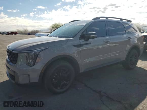 2025 Kia Sorento X-Line SX with VIN 5XYRKDJF1SG354554, listed as a Copart auction lot 81431955 with 8,355 mi miles and Salvage title. Bid and sale history available at DreamBid. Image 1.