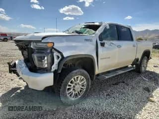 2020 Chevrolet Silverado 2500HD High Country z VIN 1GC1YREY8LF272183, wystawiony jako Copart lot #80340025 z przebiegiem 43 987 mil mil oraz Szkoda całkowita • Salvage title. Historia ofert i sprzedaży dostępna na DreamBid. Obrazek 1.