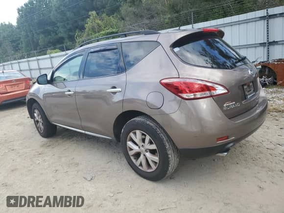 2014 Nissan Murano SV with VIN JN8AZ1MU2EW403516, listed as a Copart auction lot 80005205 with 112,444 mi miles and Salvage title. Bid and sale history available at DreamBid. Image 2.