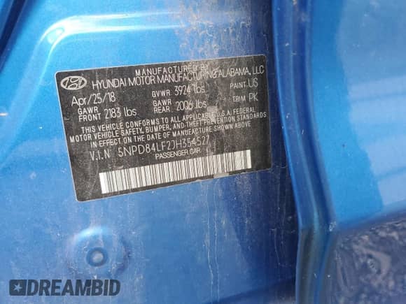 2018 Hyundai Elantra Value Edition z VIN 5NPD84LF2JH354527, wystawiony jako Copart lot #89520225 z przebiegiem 112 471 mil mil oraz Szkoda całkowita • Salvage title. Historia ofert i sprzedaży dostępna na DreamBid. Obrazek 13.