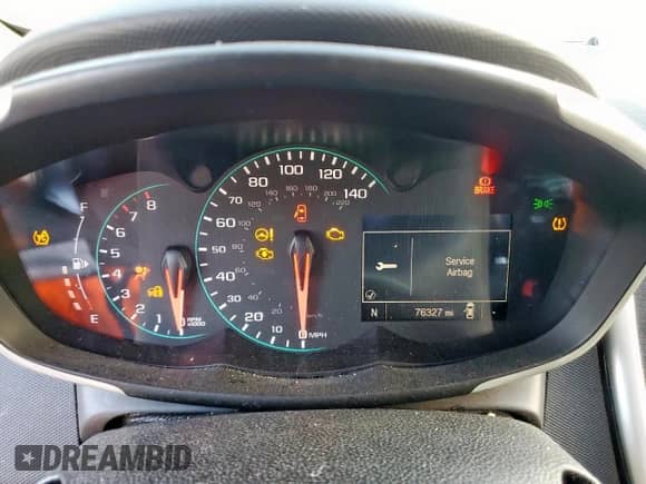 2018 Chevrolet Sonic LT with VIN 1G1JD5SB4J4133870, listed as a Copart auction lot 81517855 with 76,327 mi miles and Salvage title. Bid and sale history available at DreamBid. Image 9.