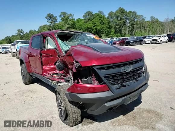 2020 Chevrolet Colorado 4WD ZR2 with VIN 1GCGTEENXL1201197, listed as a Copart auction lot 53338745 with Not provided miles and Salvage title. Bid and sale history available at DreamBid. Image 10.