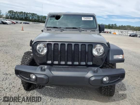 2022 Jeep Wrangler Willys Sport с VIN 1C4GJXAG3NW237912, выставлен на аукционе Copart как лот 75409904 с пробегом 6 463 миль миль и Списание • Salvage title. История ставок и продаж доступна на DreamBid. Изображение 5.