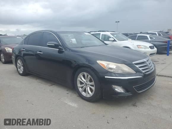 2012 Hyundai Genesis 3.8L with VIN KMHGC4DD0CU155313, listed as a Copart auction lot 75166104 with Not provided miles and Salvage title. Bid and sale history available at DreamBid. Image 4.
