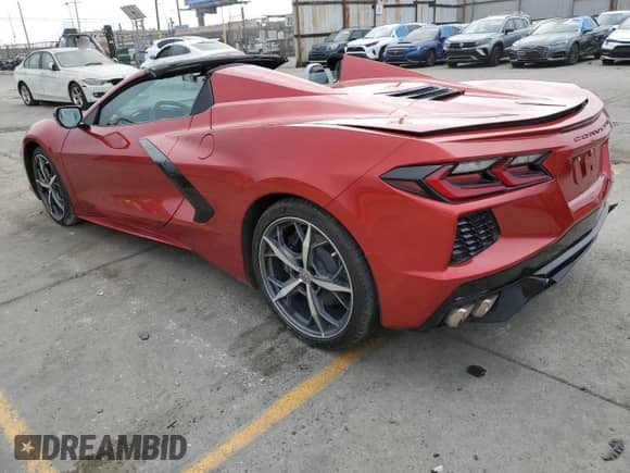 2021 Chevrolet Corvette 1LT с VIN 1G1YA3D41M5107008, выставлен на аукционе Copart как лот 83489444 с пробегом 23 484 миль миль и Списание • Salvage title. История ставок и продаж доступна на DreamBid. Изображение 2.