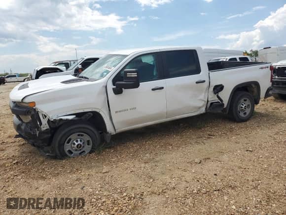 2023 Chevrolet Silverado 2500HD Work Truck with VIN 1GC1YLE77PF132569, listed as a Copart auction lot 59004684 with Not provided miles and Salvage title. Bid and sale history available at DreamBid. Image 1.