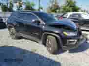 2017 Jeep Compass Trailhawk with VIN 3C4NJDDBXHT607219, listed as a Copart auction lot 69511815 with Not provided miles and Salvage title. Bid and sale history available at DreamBid. Image 4.