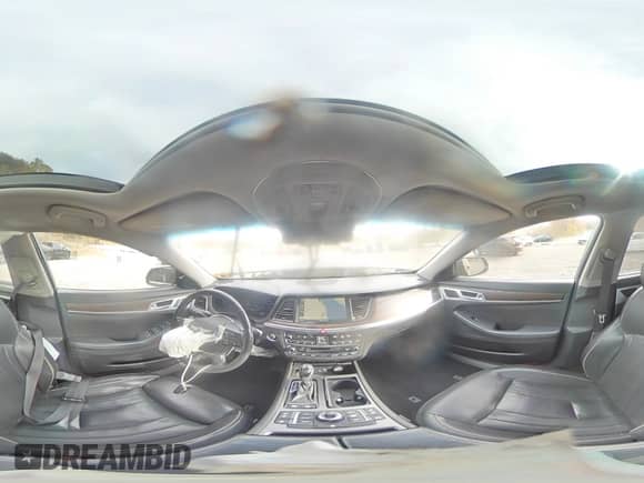 2015 Hyundai Genesis 3.8L with VIN KMHGN4JE8FU015232, listed as a Copart auction lot 90409925 with 123,472 mi miles and Salvage title. Bid and sale history available at DreamBid. Image 14.