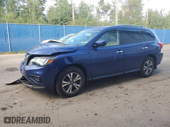 2017 Nissan Pathfinder SL z VIN 5N1DR2MM6HC658704, wystawiony jako Copart lot #71626355 z przebiegiem 140 819 mil mil oraz Szkoda całkowita • Salvage title. Historia ofert i sprzedaży dostępna na DreamBid. Obrazek 1.