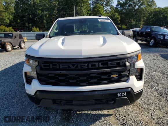 2024 Chevrolet Silverado 1500 Work Truck with VIN 1GCRAAEK6RZ192179, listed as a Copart auction lot 67468335 with 42,555 mi miles and Salvage title. Bid and sale history available at DreamBid. Image 5.