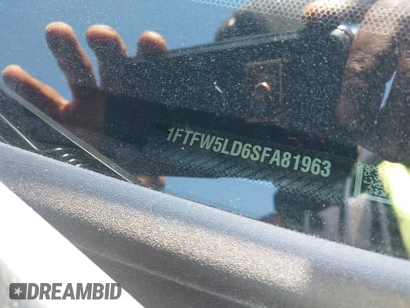 2025 Ford F-150 Lariat with VIN 1FTFW5LD6SFA81963, listed as a IAAI auction lot 43011535 with 5,087 mi miles and . Bid and sale history available at DreamBid. Image 17.