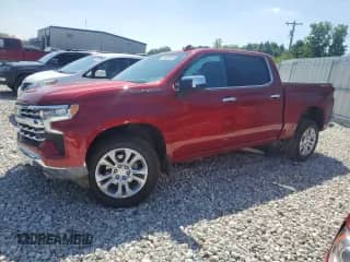 2024 Chevrolet Silverado 1500 LTZ with VIN 3GCUDGED8RG406496, listed as a Copart auction lot 63489595 with 22,526 mi miles and Salvage title. Bid and sale history available at DreamBid. Image 1.