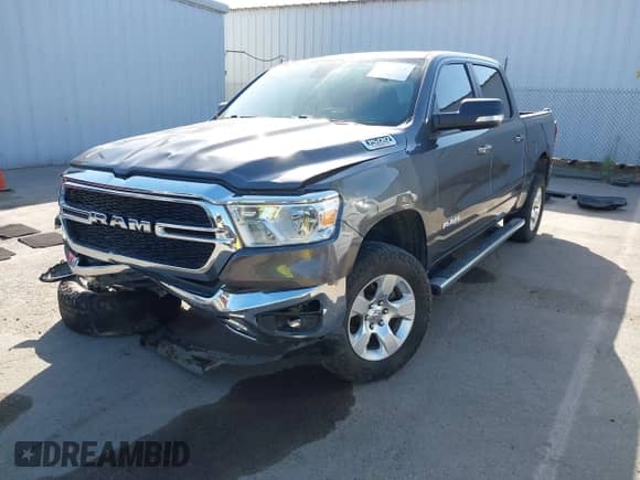 2022 Ram 1500 Big Horn with VIN 1C6SRFFM6NN262828, listed as a IAAI auction lot 43383351 with 54,870 mi miles and . Bid and sale history available at DreamBid. Image 16.