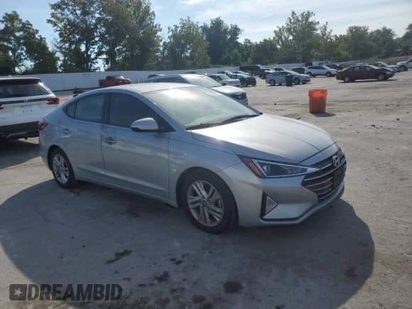 2020 Hyundai Elantra Value Edition with VIN KMHD84LFXLU027720, listed as a Copart auction lot 70752705 with Not provided miles and Salvage title. Bid and sale history available at DreamBid. Image 4.