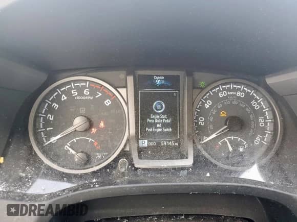 2023 Toyota Tacoma SR5 with VIN 3TMDZ5BN9PM142495, listed as a Copart auction lot 68995295 with 59,145 mi miles and Salvage title. Bid and sale history available at DreamBid. Image 9.