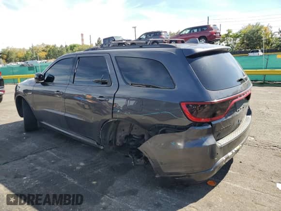 2020 Dodge Durango GT Plus with VIN 1C4RDJDG0LC229953, listed as a Copart auction lot 81849475 with 98,995 mi miles and Salvage title. Bid and sale history available at DreamBid. Image 2.