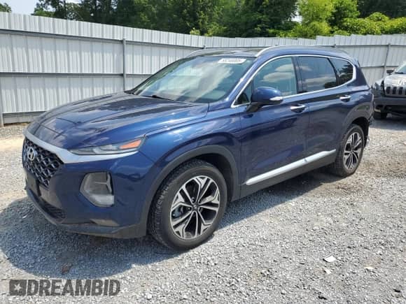 2019 Hyundai Santa Fe Ultimate with VIN 5NMS5CAA9KH093011, listed as a Copart auction lot 58246005 with 69,483 mi miles and Salvage title. Bid and sale history available at DreamBid. Image 1.