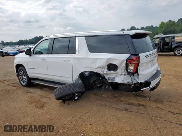 2024 Chevrolet Suburban с VIN 1GNSCBED3RR412789, выставлен на аукционе Copart как лот 59297455 с пробегом 7 655 миль миль и Списание • Salvage title. История ставок и продаж доступна на DreamBid. Изображение 2.