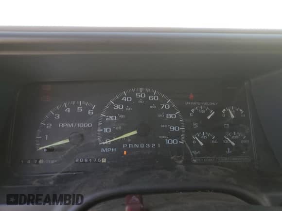 1999 Chevrolet Tahoe with VIN 3GNEK18R4XG171744, listed as a Copart auction lot 50160915 with 209,175 mi miles and Salvage title. Bid and sale history available at DreamBid. Image 9.