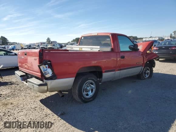 1999 Dodge 1500 с VIN 1B7HC16X1XS230486, выставлен на аукционе Copart как лот 88851795 с пробегом 169 880 миль миль и Списание • Salvage title. История ставок и продаж доступна на DreamBid. Изображение 3.