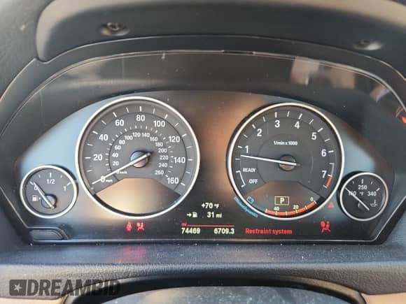 2017 BMW 3 Series 330i with VIN WBA8B9G56HNU51304, listed as a Copart auction lot 87117535 with 74,469 mi miles and Salvage title. Bid and sale history available at DreamBid. Image 9.