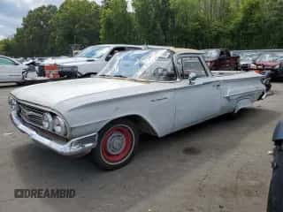 1960 Chevrolet El Camino z VIN 01180B145249, wystawiony jako Copart lot #70836705 z przebiegiem 24 044 mil mil oraz Szkoda całkowita • Salvage title. Historia ofert i sprzedaży dostępna na DreamBid. Obrazek 1.