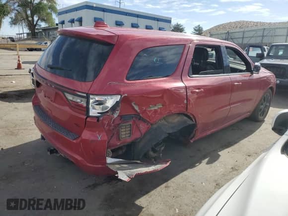 2018 Dodge Durango R/T with VIN 1C4SDHCT1JC345247, listed as a Copart auction lot 58092325 with 128,479 mi miles and Salvage title. Bid and sale history available at DreamBid. Image 3.