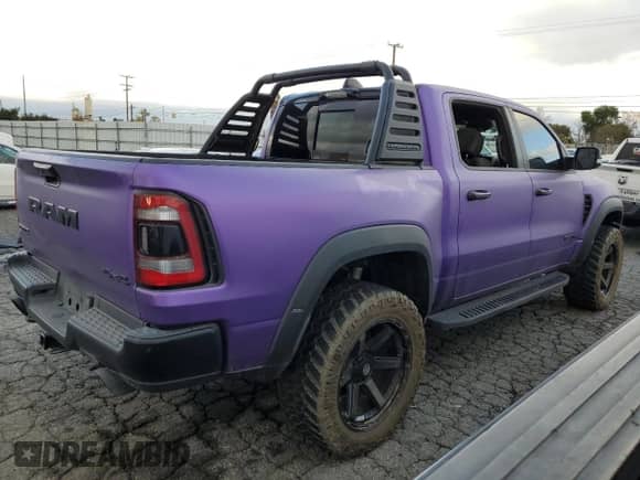 2021 Ram 1500 TRX with VIN 1C6SRFU90MN902187, listed as a Copart auction lot 45518145 with 41,927 mi miles and Salvage title. Bid and sale history available at DreamBid. Image 3.