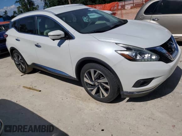 2016 Nissan Murano SL with VIN 5N1AZ2MG3GN101913, listed as a Copart auction lot 61075505 with 98,412 mi miles and Salvage title. Bid and sale history available at DreamBid. Image 4.