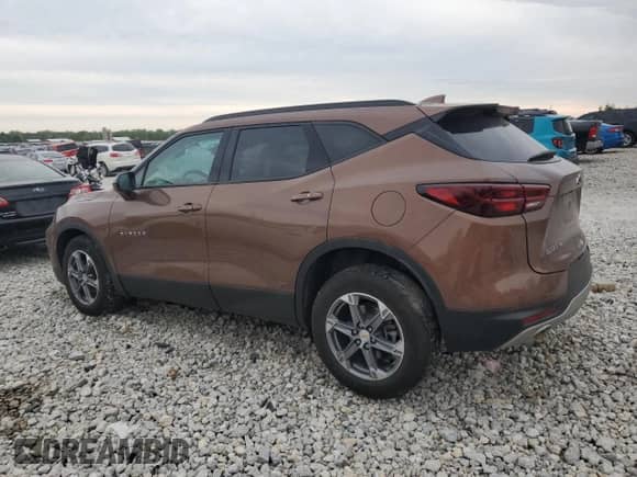 2024 Chevrolet Blazer LT with VIN 3GNKBHR49RS143257, listed as a Copart auction lot 57638735 with 18,747 mi miles and Non repairable. Bid and sale history available at DreamBid. Image 2.