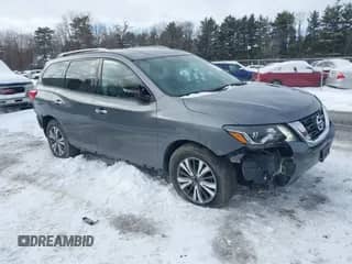 2017 Nissan Pathfinder SV with VIN 5N1DR2MM8HC690330, listed as a IAAI auction lot 41493095 with 105,283 mi miles and . Bid and sale history available at DreamBid. Image 1.