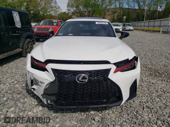 2025 Lexus IS 350 F Sport with VIN JTHGZ1E26S5039152, listed as a Copart auction lot 56949155 with 6,597 mi miles and Salvage title. Bid and sale history available at DreamBid. Image 5.