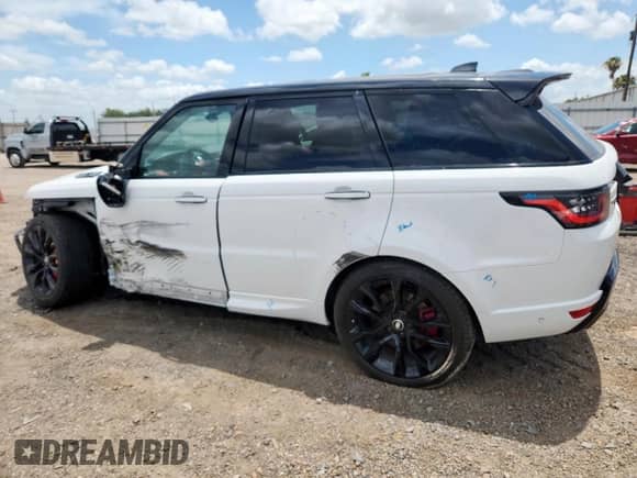 2022 Land Rover Range Rover Sport HST with VIN SALWS2RUXNA217748, listed as a Copart auction lot 59335655 with 33,428 mi miles and Salvage title. Bid and sale history available at DreamBid. Image 2.