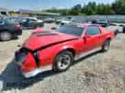 1986 Chevrolet Camaro Z28 Sport with VIN 1G1FP87H8GL160869, listed as a Copart auction lot 62342295 with 86,827 mi miles and Salvage title. Bid and sale history available at DreamBid. Image 1.