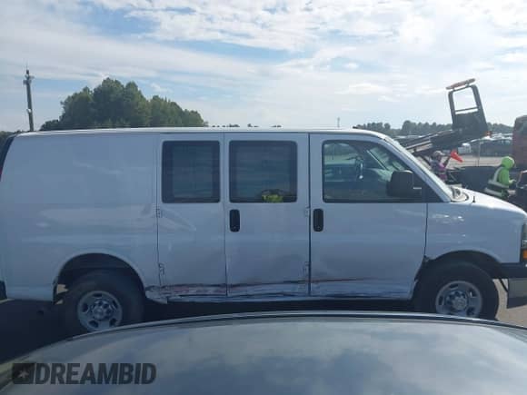2023 Chevrolet Express Cargo with VIN 1GCWGAFP4P1202957, listed as a IAAI auction lot 43298343 with 36,463 mi miles and . Bid and sale history available at DreamBid. Image 13.