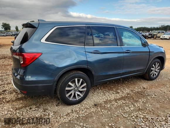 2019 Honda Pilot EX-L with VIN 5FNYF5H56KB017968, listed as a Copart auction lot 85866215 with 113,133 mi miles and Salvage title. Bid and sale history available at DreamBid. Image 3.