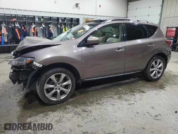 2013 Nissan Murano SV with VIN JN8AZ1MW0DW321431, listed as a Copart auction lot 65448895 with Not provided miles and Salvage title. Bid and sale history available at DreamBid. Image 1.