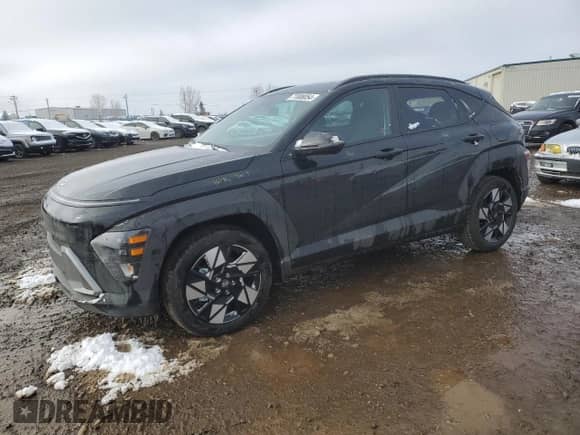 2024 Hyundai Kona SEL with VIN KM8HB3AB7RU171988, listed as a Copart auction lot 77008054 with 1,445 mi miles and Clean title. Bid and sale history available at DreamBid. Image 1.